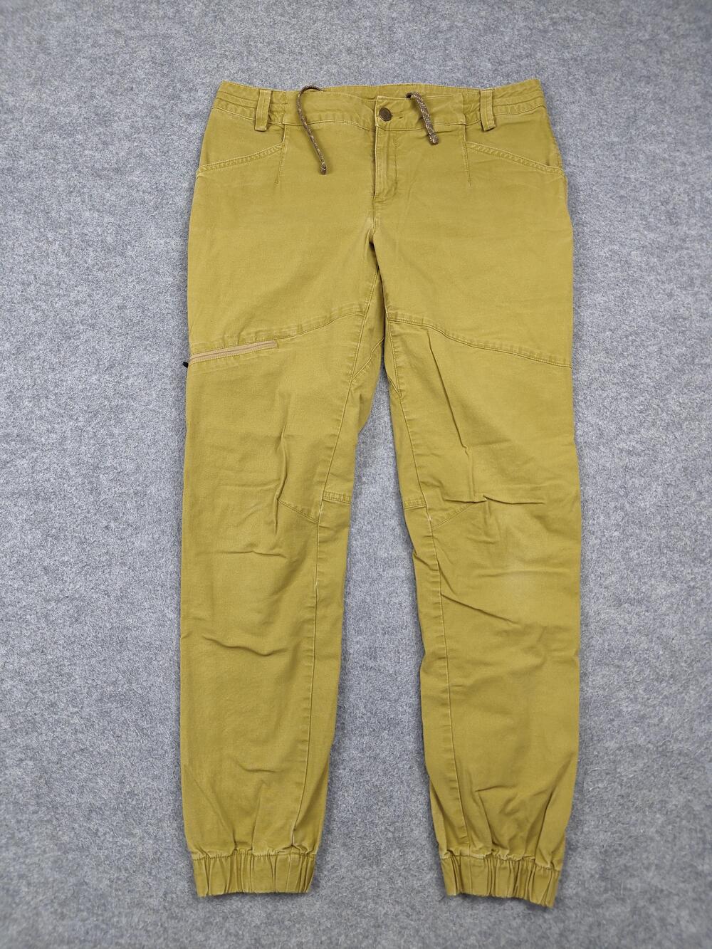 Outdoor Research Pants Womens 8 Yellow Wadi Rum Jogger Adjustable Waist Pockets